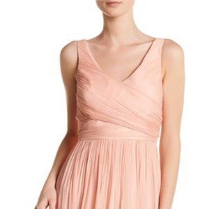 Heidi long dress in silk chiffon, J.Crew
